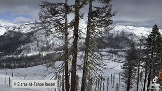 Snowboarding day at Sierra-at-Tahoe