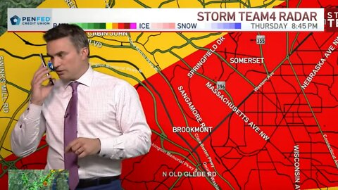 Live TV Moment: Weatherman Calls To Warn Family Of Tornado