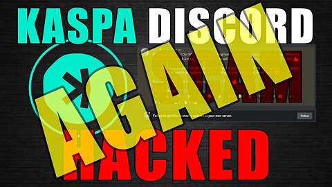 👀KASPA DISCORD HACKED AGAIN👀