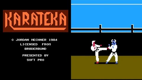 1984 Karateka (NES) No Commentary Gameplay. Classic and Retro Games. | Piso games