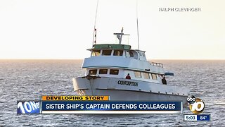 Captain of Conception's sister ship stands up for colleagues