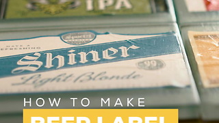 DIY Beer Label Tile Coasters