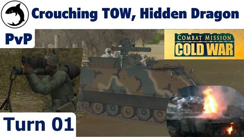 Combat Mission: Cold War - Crouching TOW, Hidden Dragon - PVP w/ JoZuReporter - Turn 01