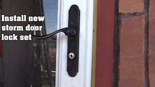 storm door lock set