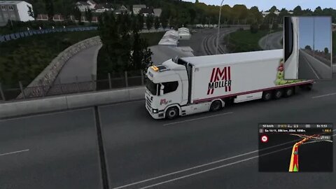 Eurotrucksimulator 2. Mit dem LKW durch Europa Auf der Pro Mod mit guter Musik.