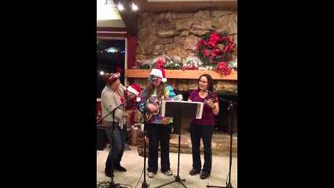 Toddler steals the show during ukulele Christmas party