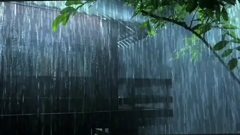 Sound of Heavy Rain for 1 hours for insomnia and Sleep. Rain sounds