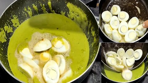 Easy & Yummy Green egg qorma recipe | egg qorma recipe | egg curry recipe