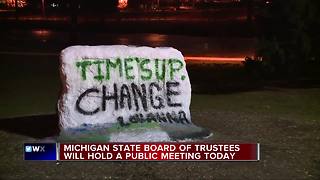 Michigan State Board of Trustees to hold public meeting today