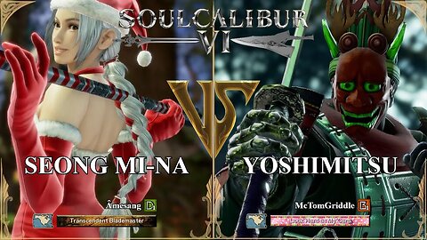 SoulCalibur VI — Amesang (Seong Mi-na) VS McTomGriddle (Yoshimitsu) | Xbox Series X Ranked