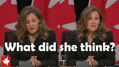 Freeland asked POINT BLANK about her thoughts the moment Yaroslav Hunka was recognized in the House