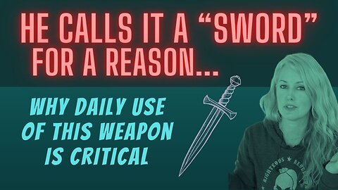 He Calls It A SWORD For A Reason - Why daily use of this weapon is critical…