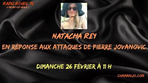 Natacha Rey. Réponse aux attaques de Pierre Jovanovic.