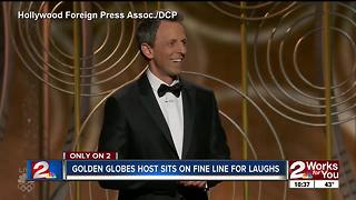 Golden Globes host sits on fine line for laughs