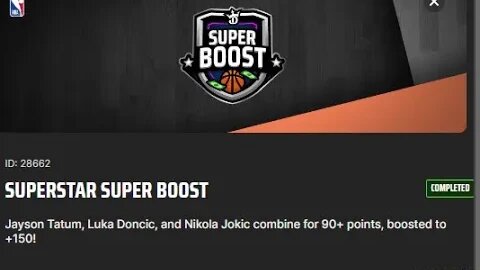 Super Star Super Boost- Tatum, Donic, Jokic for 90 Draft Kings