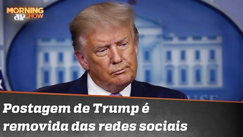 Facebook remove publicação de Donald Trump