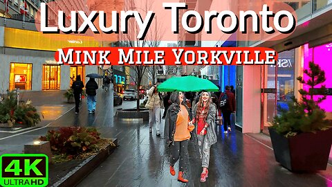 【4K】Luxury walk in prestigious area Downtown Toronto Canada 🇨🇦