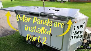 Solar Panel Trailer Mount - Framing Complete