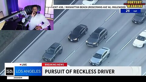 LIVE CHASE! CALIFORNIA PURSUIT, RECKLESS DRIVER | DRIVING TO THE HOSPITAL?