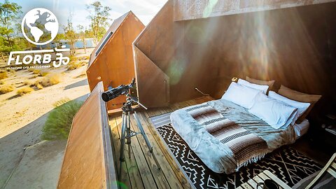 Tiny House built for Star Gazing from bed is a Magical Place in the Desert