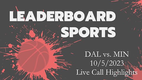 DAL vs. MIN Preseason Live Call Highlights | 10.05.2023