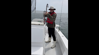 Angler Eric May’s Jumbo Seabass