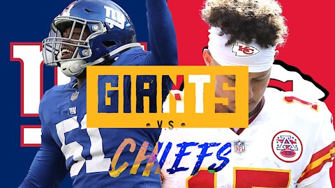 NEW YORK GIANTS VS KANSAS CITY CHIEFS PREVIEW/PREDICTION | Upset or Get Right game?