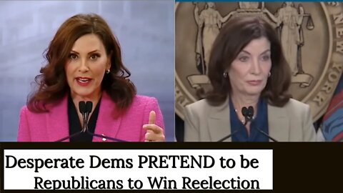 Democrats Acting Like Republicans to get Reelected, 😂