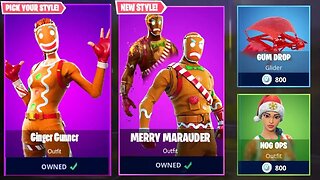 *NEW* MERRY MARAUDER & GINGER GUNNER SKINS in Fortnite!