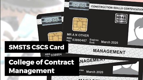SMSTS CSCS Card - Gain Your Black CSCS card