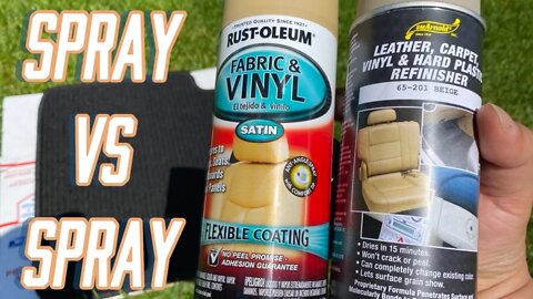 Painting Fabric/Carpet/Vinyl Comparison: Rust-Oleum vs SM Arnold