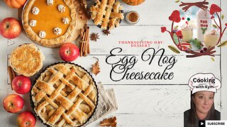 No Bake Egg Nog Cheesecake