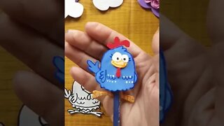 DIY - How to Make Pen Topper Lottie Dottie Chicken #shorts