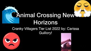 Animal Crossing: New Horizons Cranky Villager Tier List 2022!