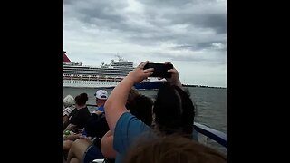 The closest I will ever be to a Carnival Cruise Ship!