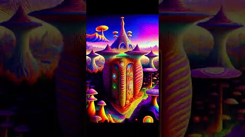 Psychedelic Mushroom🍄PT 5 Palace art#shorts