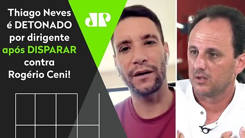 "CALA A BOCA, SEU FROUXO!" Thiago Neves DETONA Rogério Ceni e é REBATIDO por dirigente!