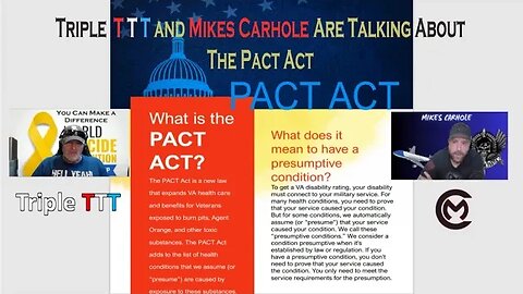 Triple-T & Mikes Carhole Miliary Panel / The Pact Act