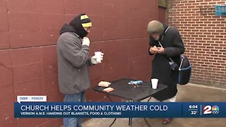 Historic Tulsa church helps homeless during below freezing temperatures