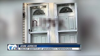 Ann Arbor family 'horrified and terrified' after racist word spray painted on front door
