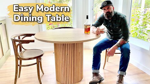 Crazy Easy Modern Dining Table || insanely easy table build