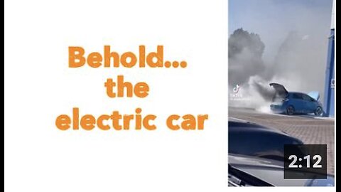 Behold... the electric car....