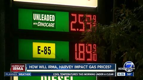 Hurricanes cause spike in Colorado gas prices