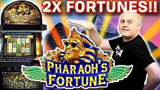 🔺 Two HUGE Bonuses is Twice the Fun Playing Pharaoh’s Fortune 🔺 $40 Spins!