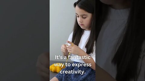 "Passing on the Art of Crocheting to the Next Generation | Relaxing Hobby for Kids #crocheting