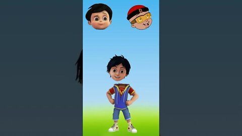 Match The Right Head | Vir The Robot Boy | Shiva | Motu Patlu | Mighty Raju | Wrong Head Puzzle