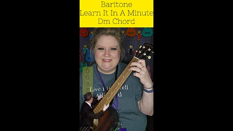 Learn It In A Minute: Baritone ukulele Dm chord #ukulele #uke #learnukulele #baritone