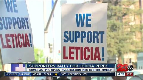 Supporters rally around Leticia Perez