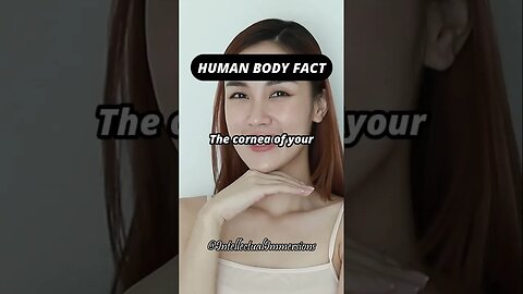 Human Body Fact. #shorts #cornea #eyes #oxygen #bloodvessels