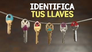 Identifica tus llaves de manera colorida.